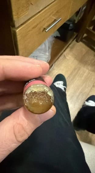 Contaminated steroid vial obtained during investigation